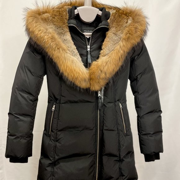 Mackage AKIVA Down Jacket with Natural Fur Signature Mackage Collar - Women's - Picture 1 of 3